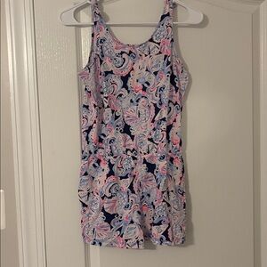 Lilly Pulitzer, kids, blue and pink romper